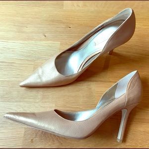 Nude gold heels that go with everything.